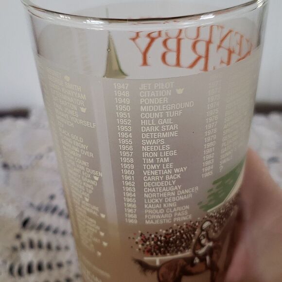 Vintage 1985 Kentucky Derby Drinking Glass - Picture 6 of 8